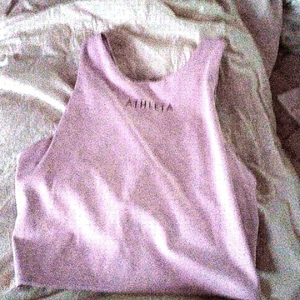 Athleta logo pale pink active  bra